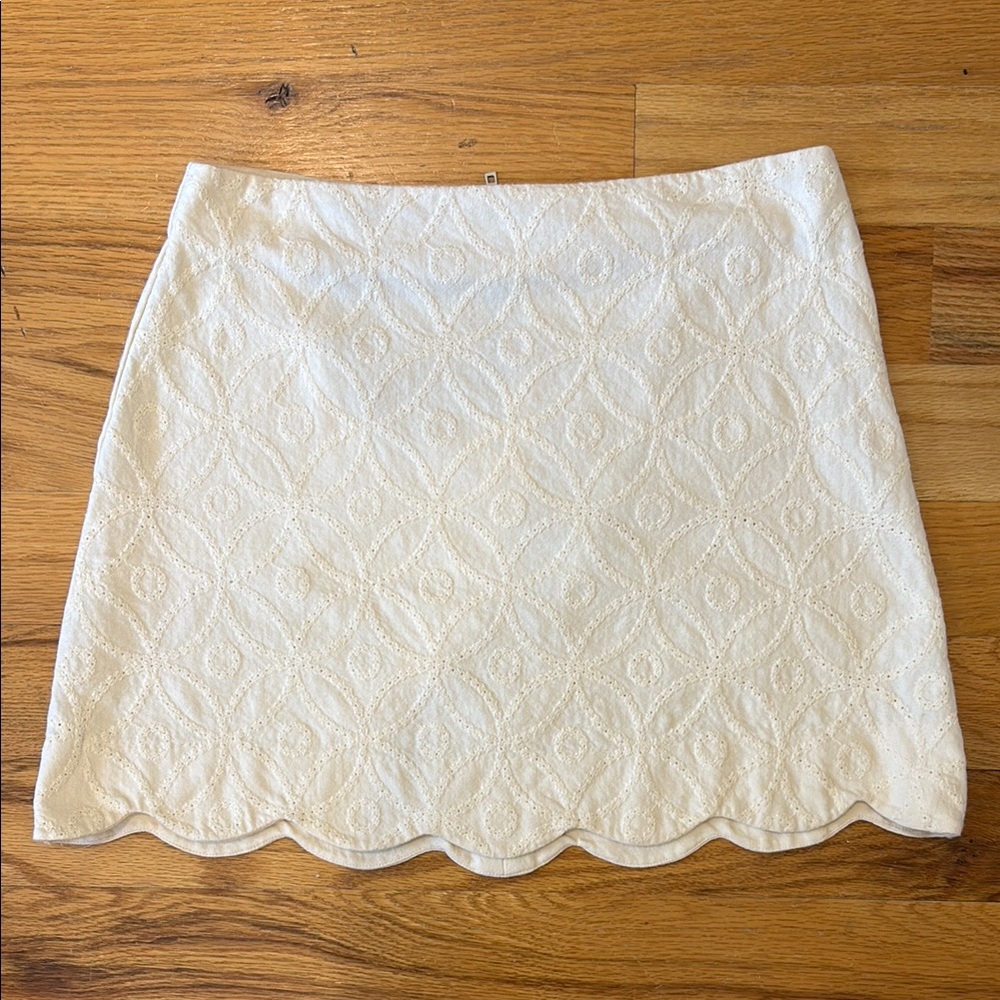 Blu Pepper White Mini Skirt Cocktail